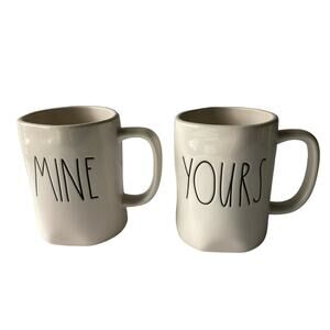 Rae Dunn Mine and Yours Mugs LL